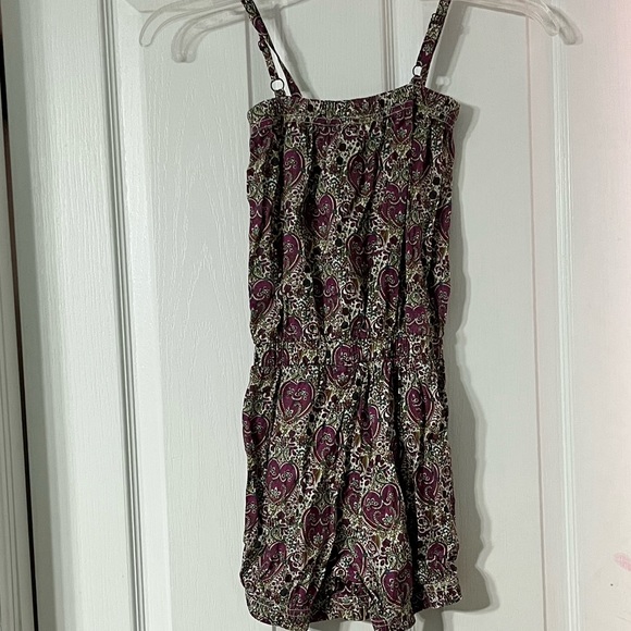 Sgt. Fletcher Purple Paisley Romper - Picture 2 of 3